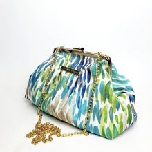 Load image into Gallery viewer, Blue Rain Gold Clasp Purse
