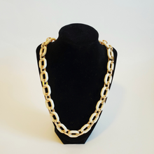 Load image into Gallery viewer, 3-in-1 Chunky Acrylic Chain- Ivory &amp; Gold
