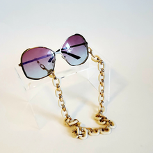 Load image into Gallery viewer, 3-in-1 Chunky Acrylic Chain- Ivory & Gold