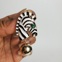 Load image into Gallery viewer, Zebra Earrings