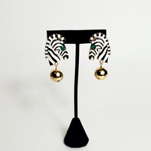 Load image into Gallery viewer, Zebra Earrings