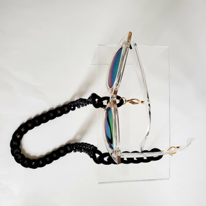 Acrylic Glasses Chain- Black