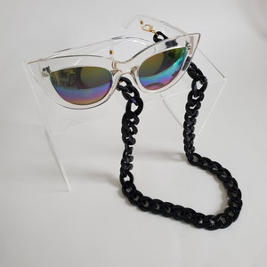 Acrylic Glasses Chain- Black