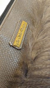 Tiffany Fur Shoulder Bag-Bronze
