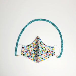 Acrylic Mask Chain- Turquoise