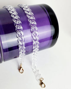 Acrylic Glasses Chain- Clear