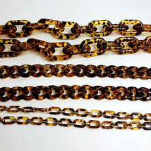 Load image into Gallery viewer, Acrylic Glasses Chain- Tortoise &amp; Gold
