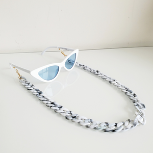 Acrylic Glasses Chain- Grey Marble