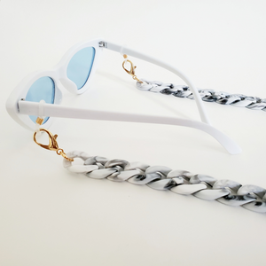Acrylic Glasses Chain- Grey Marble